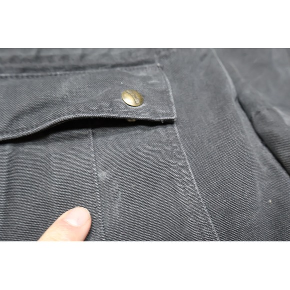 Carhartt Pike Jacket Mens Large Black Duck Canvas Rugged Utility Field Work VTG - Picture 5 of 16
